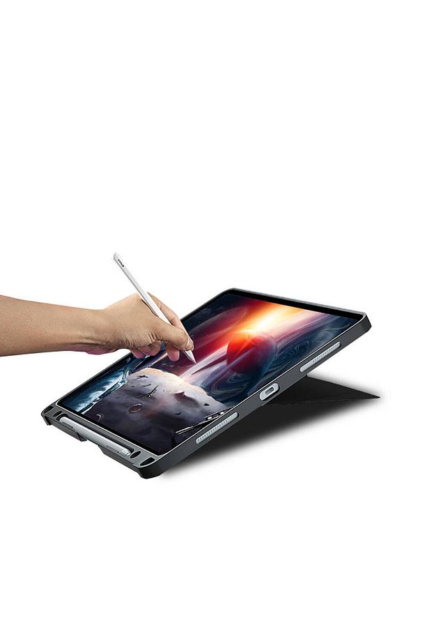Ipad Pro 11 Inç 2024 M4 Uyumlu Keyboard Mag Touchpad Işıklı Standlı Trackpad Klavyeli Tablet Kılıfı - 8