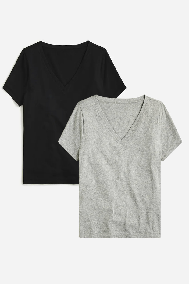 Women's V-Neck Regular Tshirt Spr24Tsk45-2