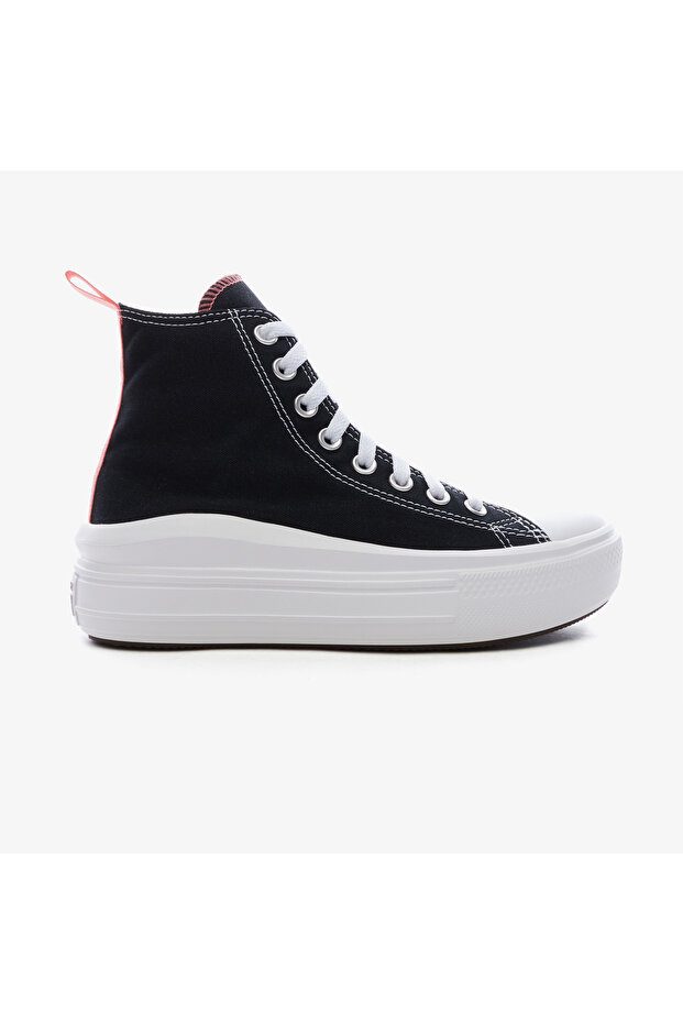 حذاء رياضي أسود للأطفال من Chuck Taylor All Star Move Canvas Platform