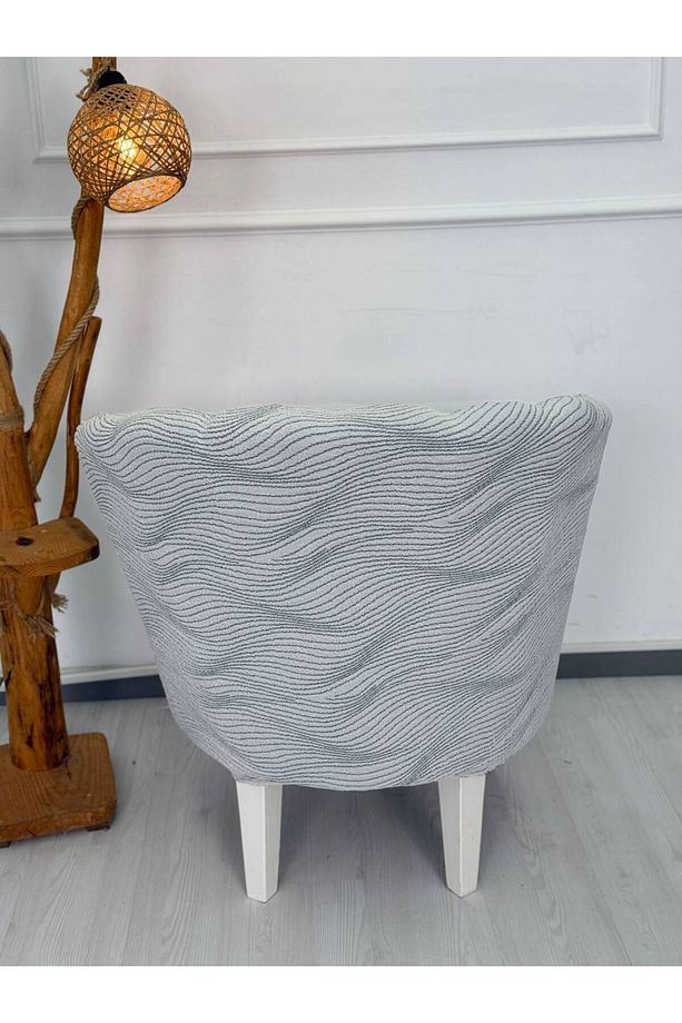 Krokan Kumaş Tekli Midye/papatya Koltuk Kalıbı Koltuk Örtüsü - 2