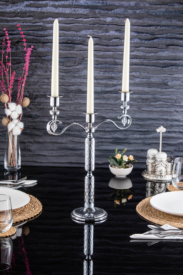 Burma 3'lü Şamdan (348-K-3) - 1