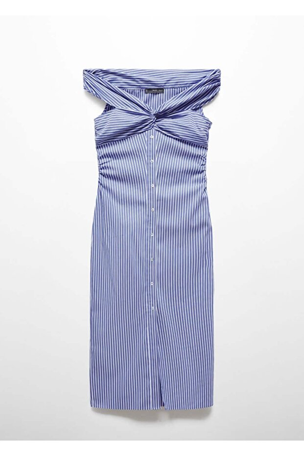 Rochie cu dungi pe umeri - 3