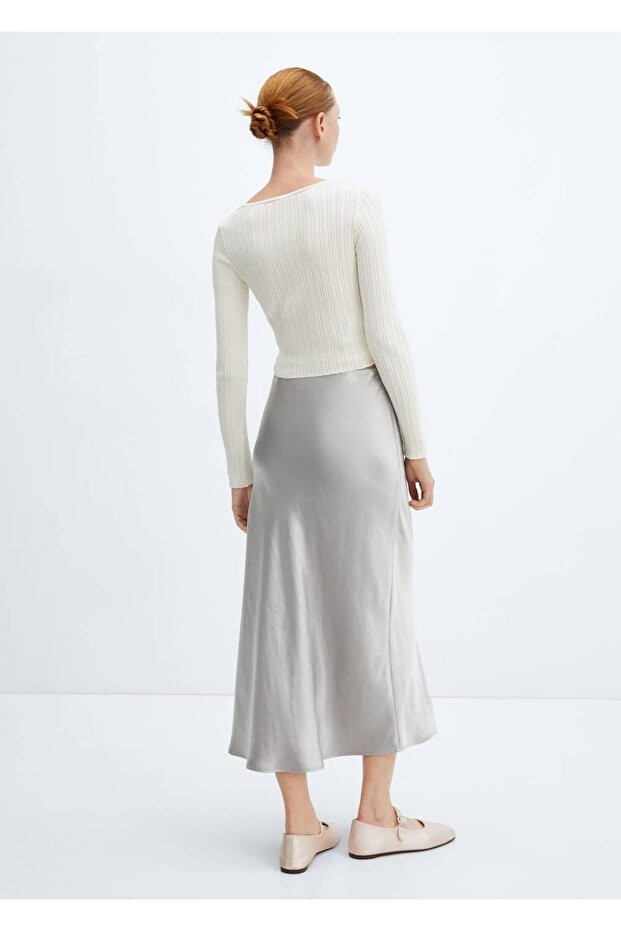 Wrap-cut bow cardigan - 4