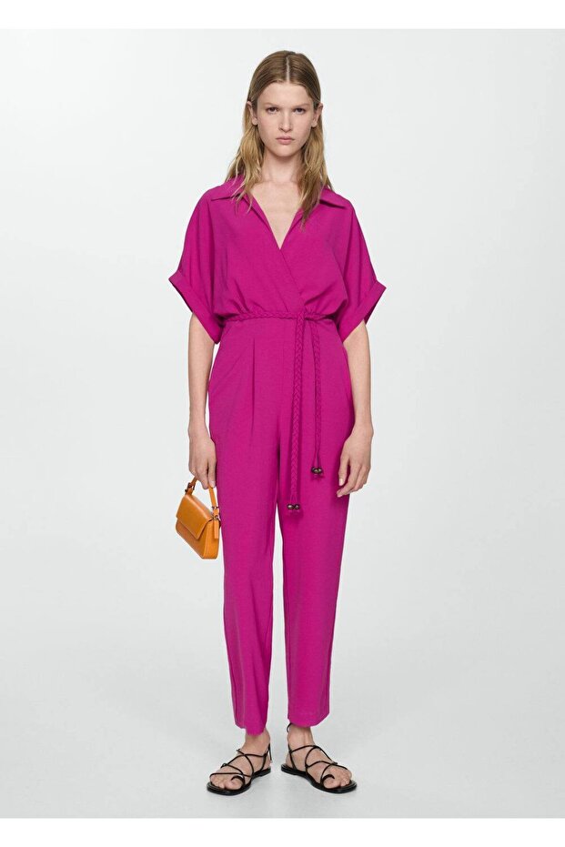 Bağ detaylı uzun tulum - 2