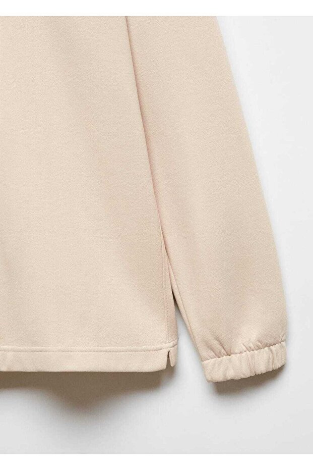 Kapüşonlu pamuklu sweatshirt - 5