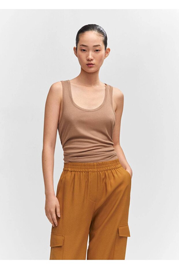 Dökümlü Kargo Pantolon - 7