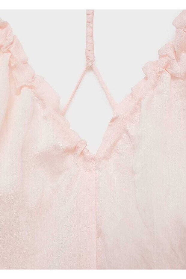 Desenli lyocell elbise - 6