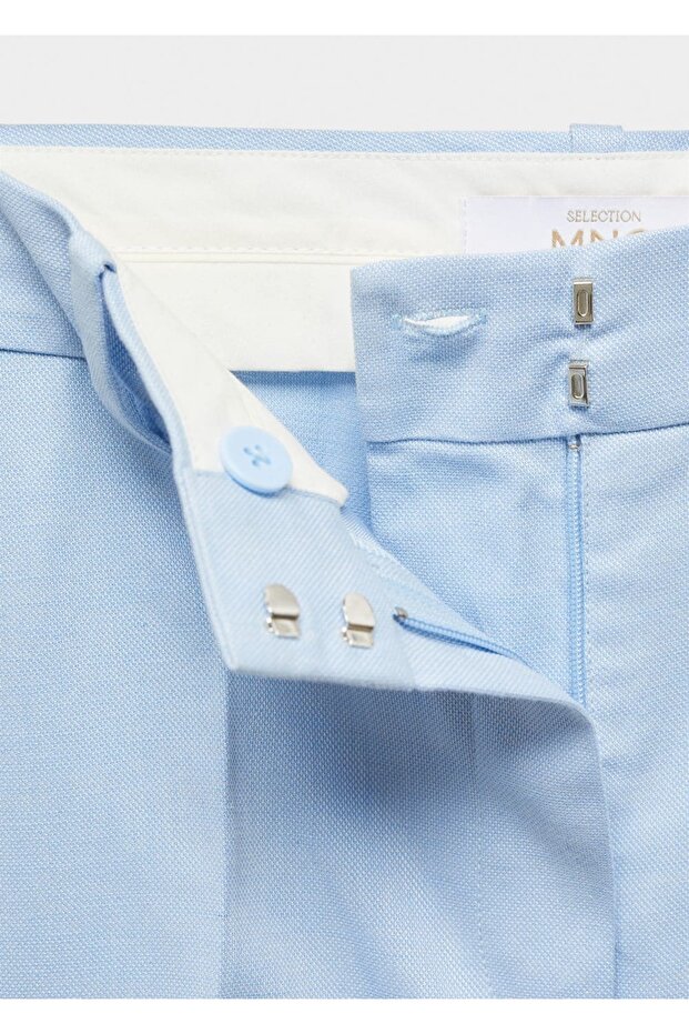 Pantaloni din material lyocell - 6