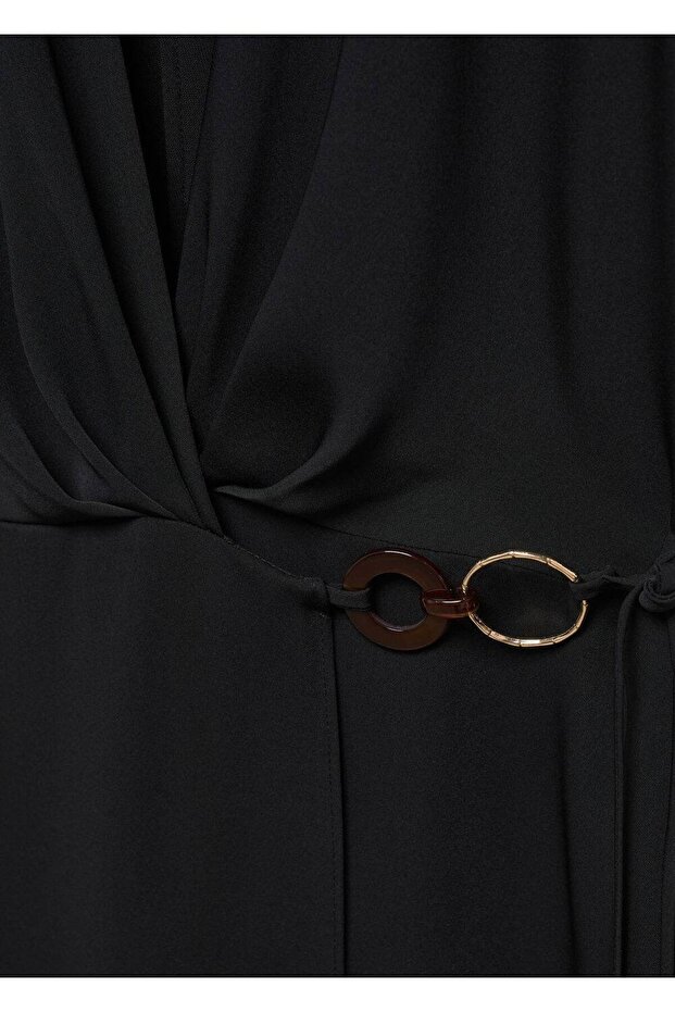 Двуредна рокля с пръстени - 7