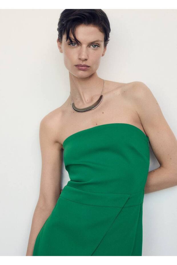 Straplez uzun tulum - 7