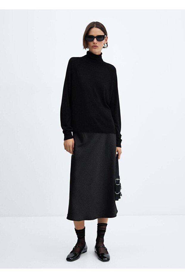 İnce triko boğazlı kazak - 2