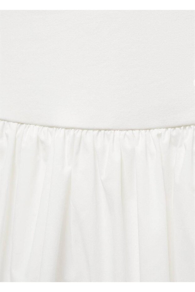 Kombine evaze elbise - 5