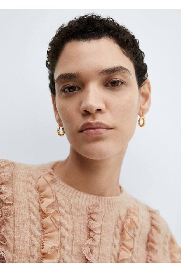 Volanlı kısa kazak - 6