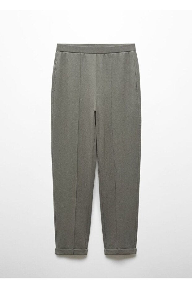 Dikişli jogger pantolon - 3