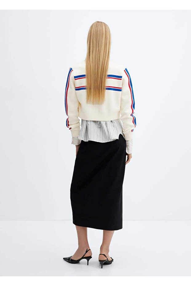 Fermuarlı kısa hırka - 4