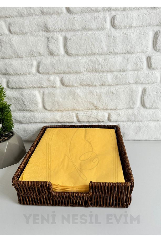 Hasır Rattan Peçetelik / Saklama Kutusu - 2