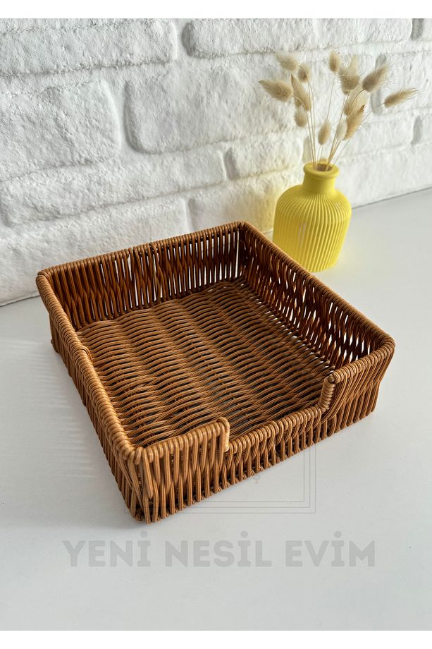 Hasır Rattan Peçetelik / Saklama Kutusu - 4