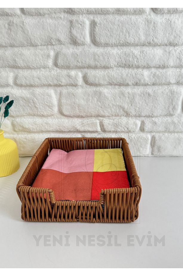 Hasır Rattan Peçetelik / Saklama Kutusu - 2