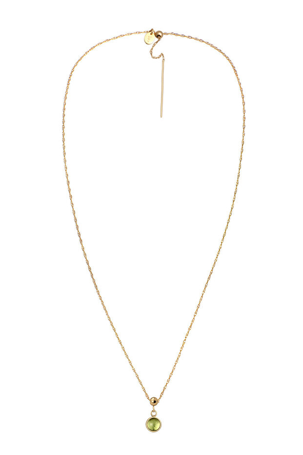 Náhrdelník Náhrdelník s kamenem Dámský řetízek s přívěskem Granát Cabošon Cut Red 925 Sterling Sil - 2