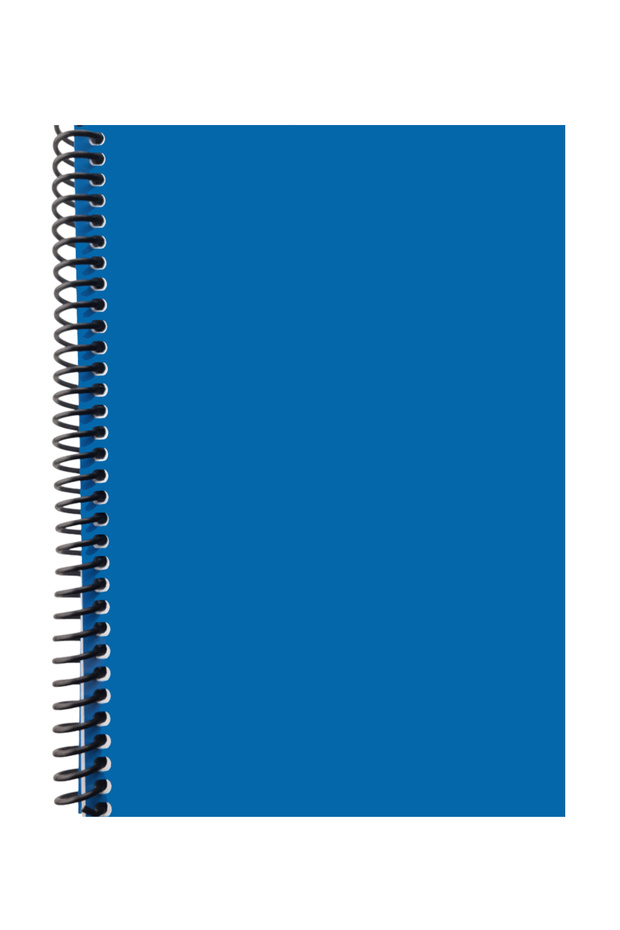 A5 Spiralli Pvc Kapaklı 80 Yaprak Kareli Defter 1 Adet Mavi - 1