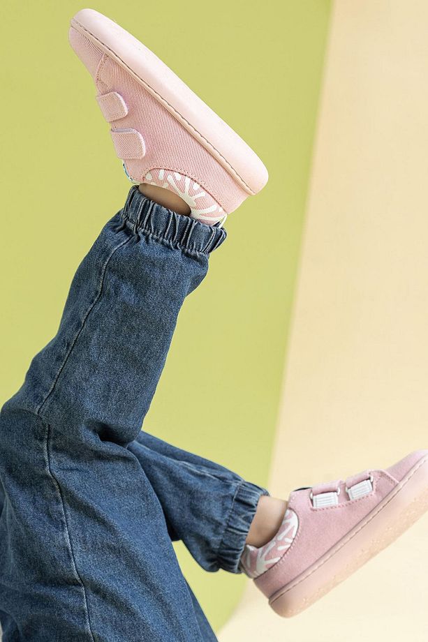 Smart Walker Recycled Canvas Eco Pembe Barefoot Çocuk Ayakkabı - 5