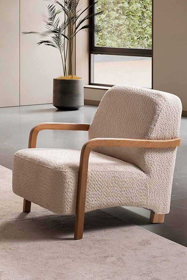 Lace Ahşap Berjer - 4