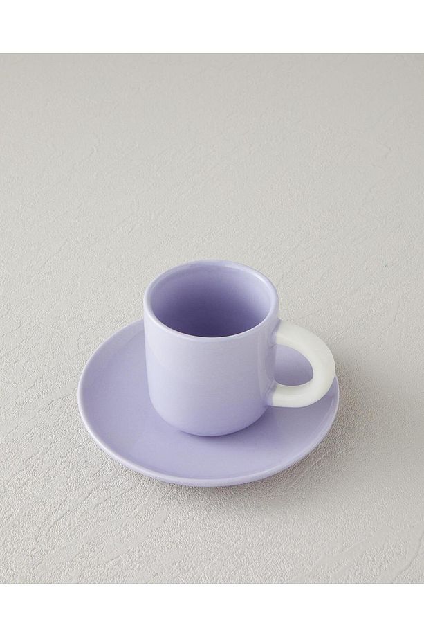 Softy New Bone China 8 Parça 4 Kişilik Kahve Fincan Takımı 100 ml Renkli - 4