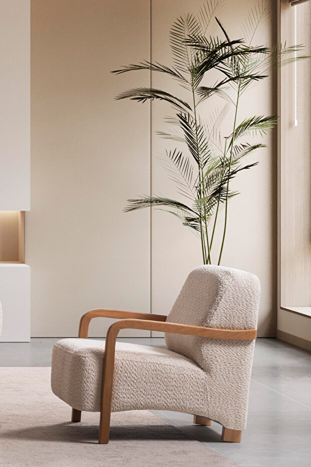 Lace Ahşap Berjer - 5