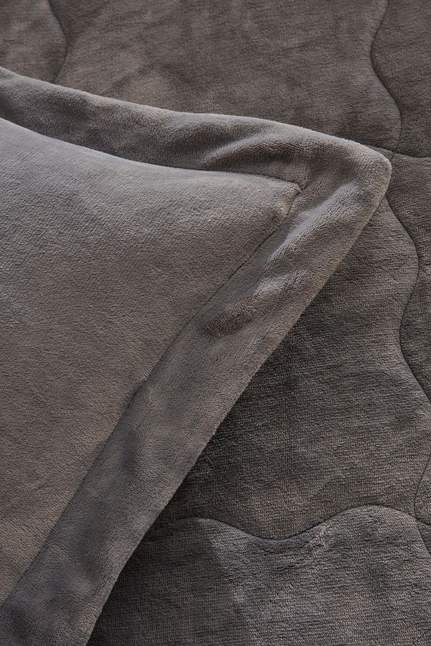 Flufy Tek Kişilik Soft Dream Comfort Set Antrasit - 6