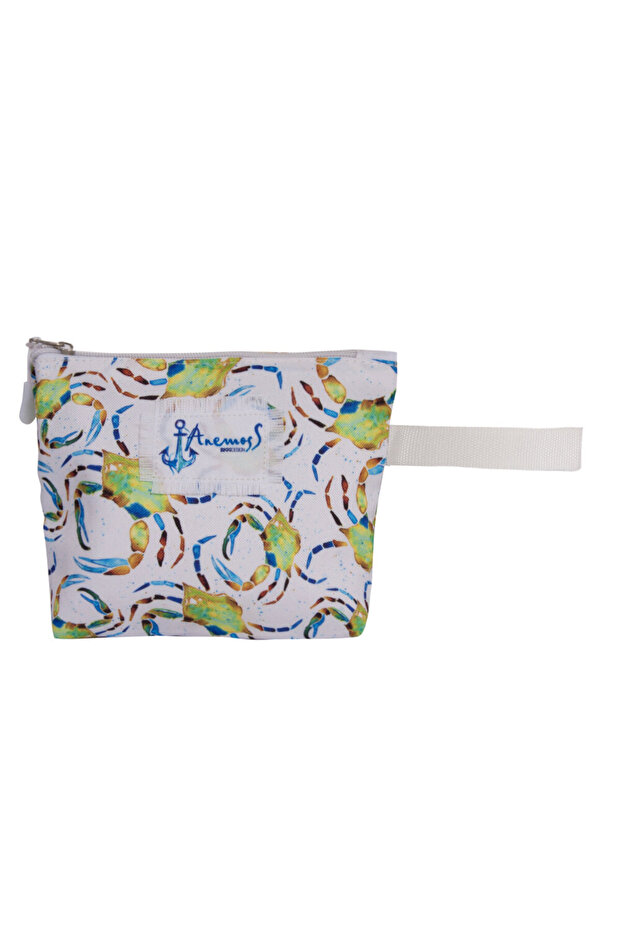 حقيبة مكياج بنمط السلطعون الملون - 6