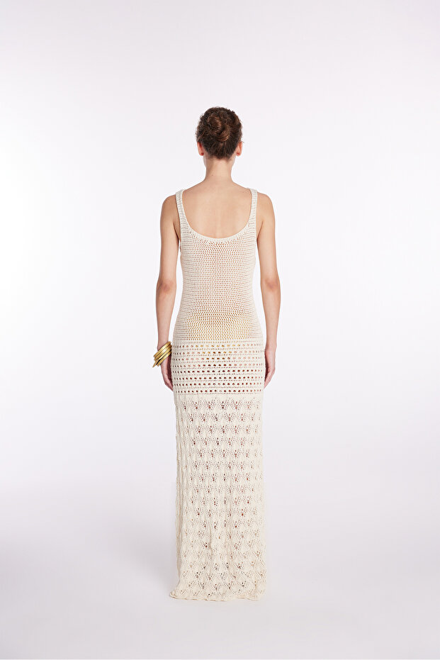 Askılı Salaş Triko Elbise - 7