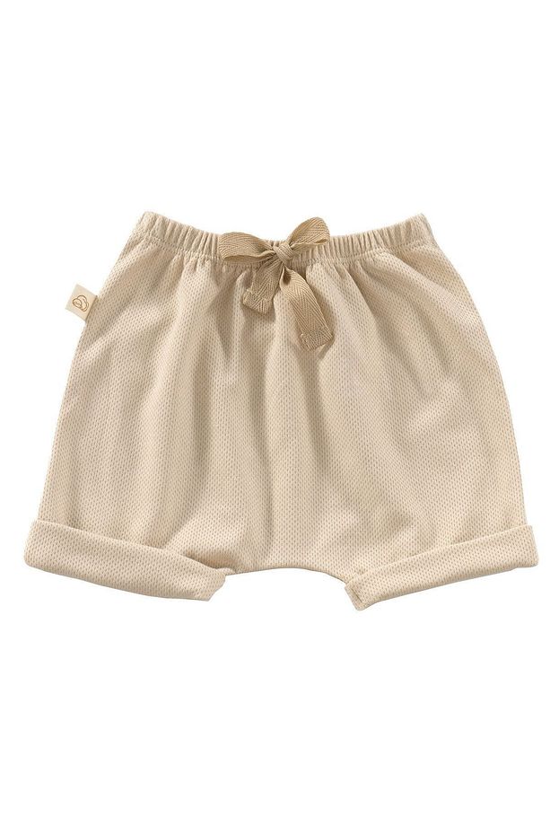 Unisex 2 Parça Kısa Kollu Bebek Yazlık Bodysuit Ve Şort Seti - Elation Filbert - 4