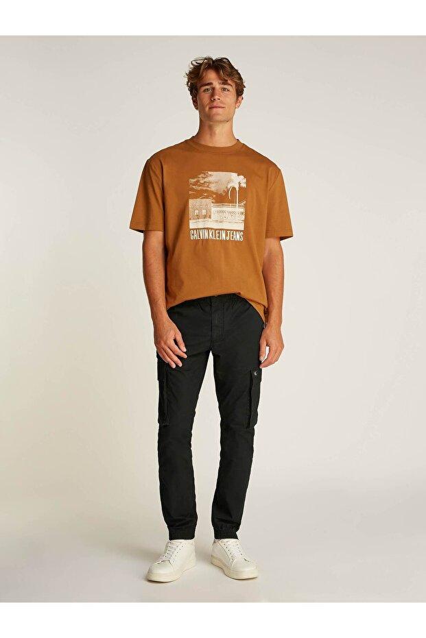 Erkek Siyah Kargo Pantolon - 2