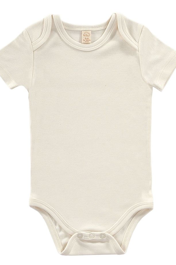 Unisex 4 Parça Kısa Kollu Bebek Bodysuit Seti - Softly Clouds - 5