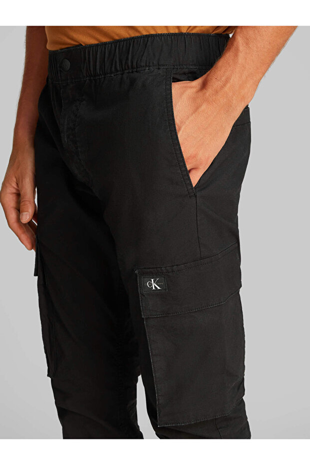Erkek Siyah Kargo Pantolon - 5