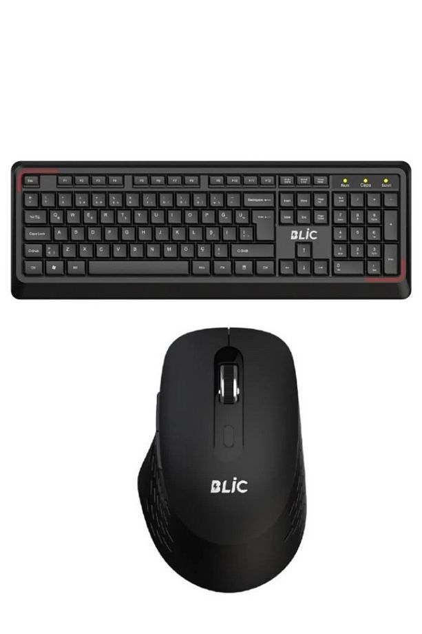 Bkb7.1 Siyah Türkçe Q 104 Tuş Ev Ofis Kullanıma Uygun Kablosuz Klavye Mouse Set 7.1 - 1