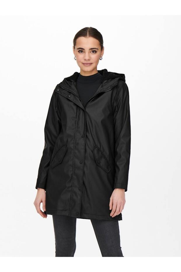 ONLSALLY RAINCOAT OTW فقط معطف مقاوم للماء من الصوف