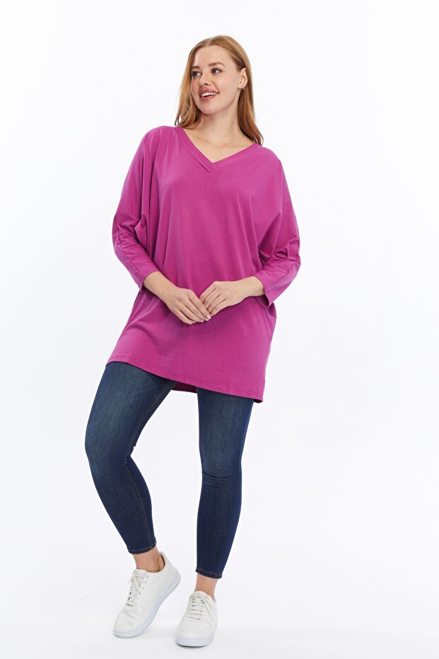 بلوزة بأكمام الخفافيش - 2