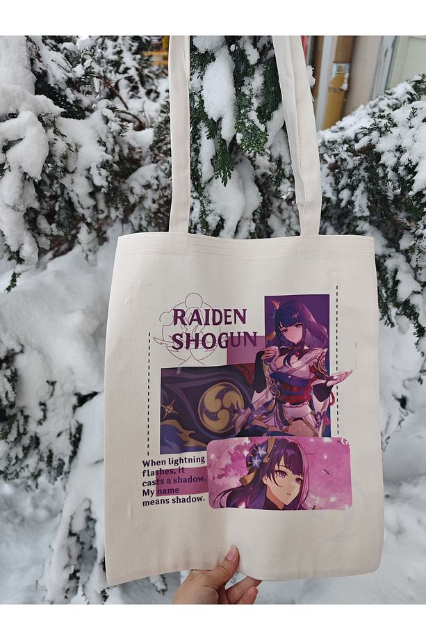 Genshin Raiden Bez Poşet/Bez Çanta - 1