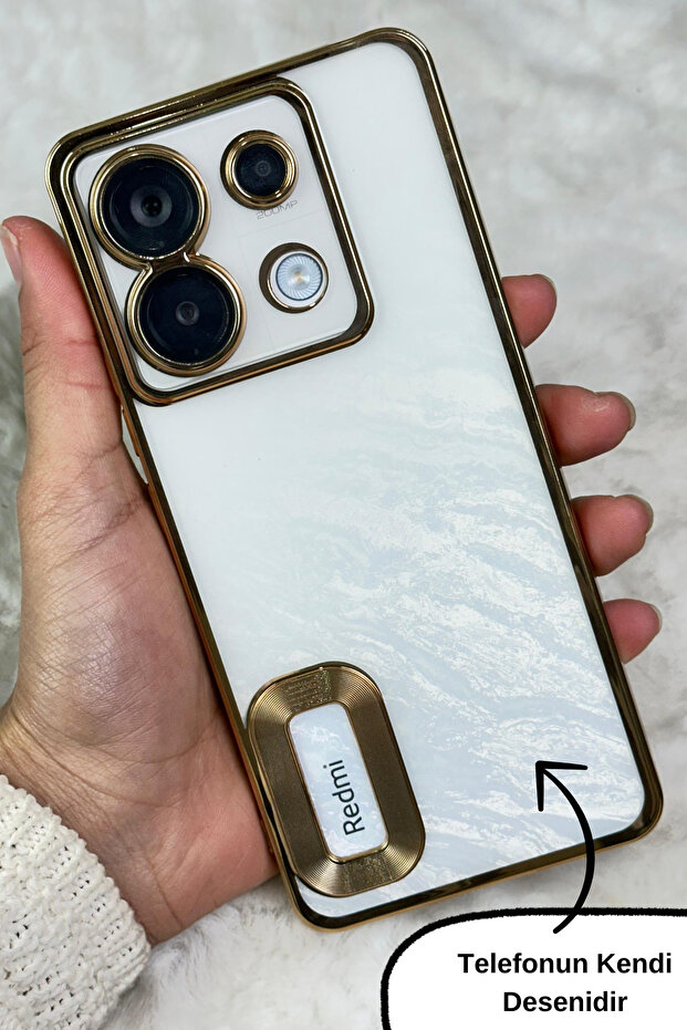 Redmi Note 13 Pro 5g (في الخارج) متوافق مع الكاميرا وحواف شفافة ملونة على الظهر