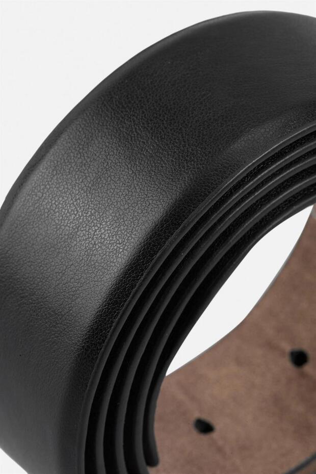 Süvari Siyah Deri Kemer - 3