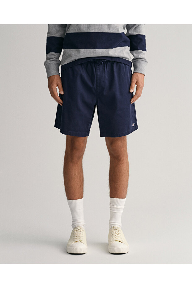 Erkek Lacivert Regular Fit Şort - 4