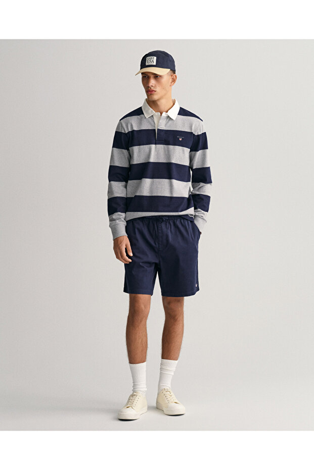 Erkek Lacivert Regular Fit Şort - 5