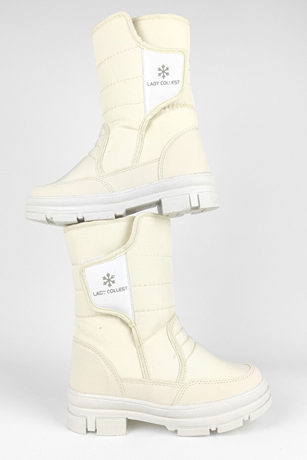 KX-20 İçi Termal Su Geçirmez Cırtlı Kız Çocuk Kar Botu - 3