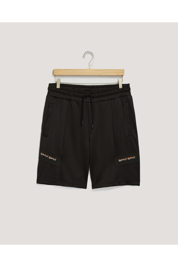 Erkek Siyah Regular Fit Şort - 5