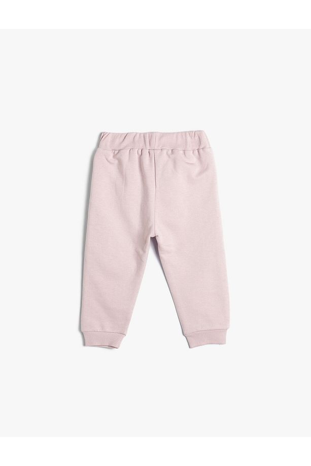 Kız Bebek Basic Jogger Eşofman Altı Beli Lastikli Pamuklu - 2