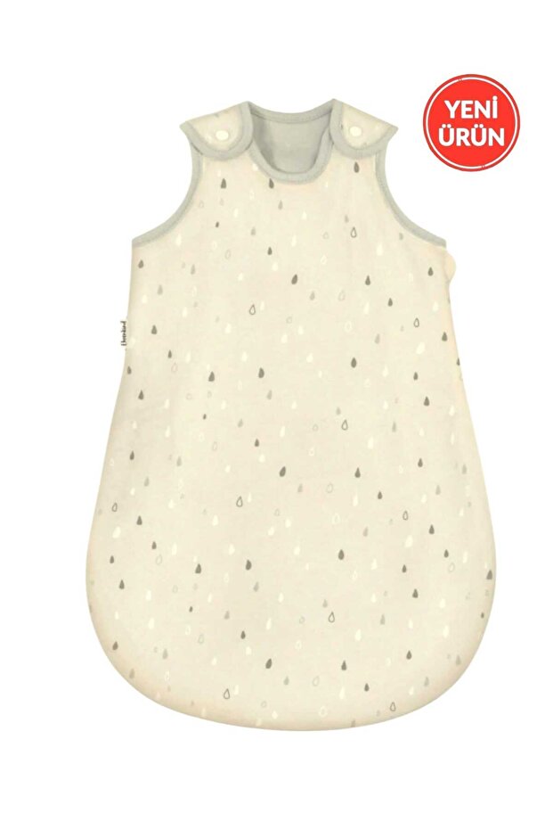 Summer and Spring 1.0 Tog Fiber-Free Cotton Double Layer Combed Cotton Children's Sleeping Bag Bag/Cream
