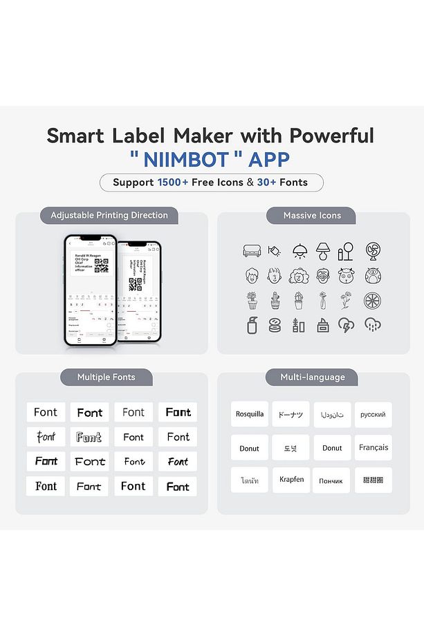 B1 Etiket Makinesi, Uzay Mavisi, Bluetooth Kablosuz Taşınabilir. Android, Ios Ve Pc Uyumlu - 7