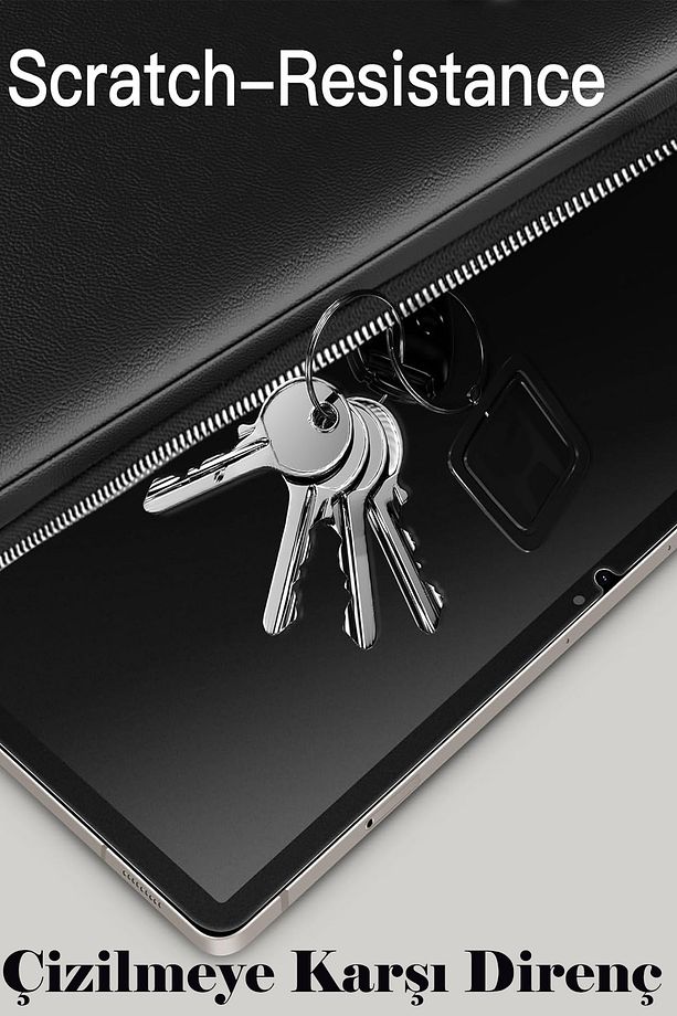 Galaxy Tab S9 FE 10,9 inç Uyumlu Fuchsia Tablet Temperli Cam Ekran Koruyucu - 4