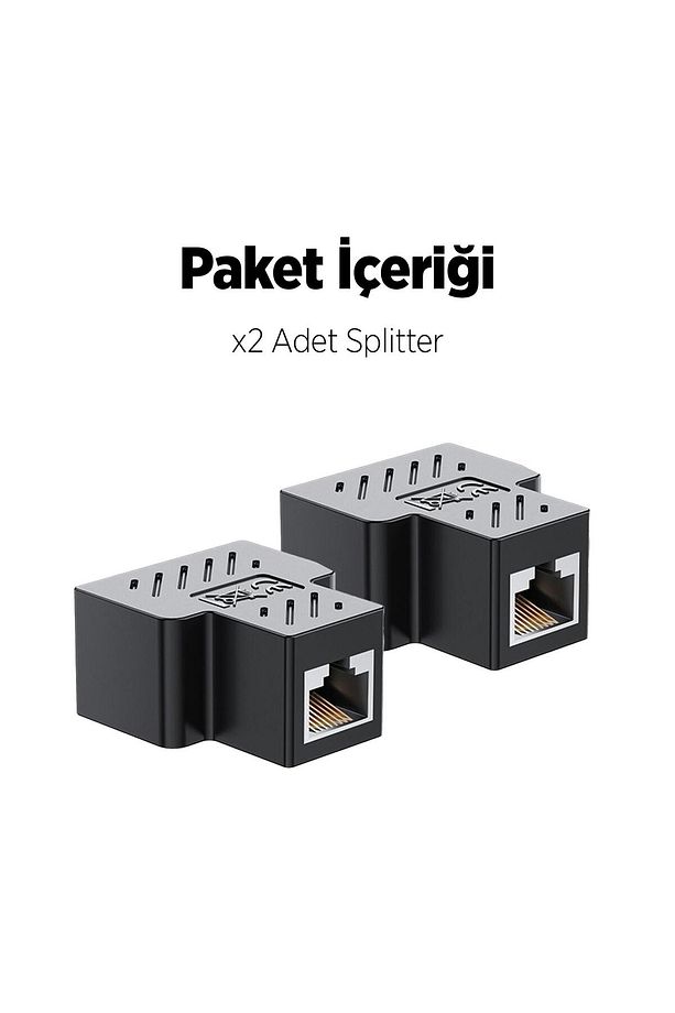 Rj45 1 To 2 Ethernet Splitter Çoğaltıcı Adaptör - 7